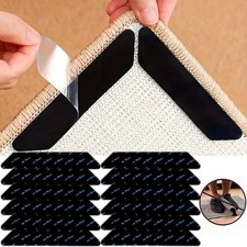 24 Pcs Carpet Mat Grippers Anti Slip Rubber Rug Sticker Skid pad Tape Reusable