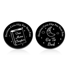 One More Chapter Coin Gamer Bookish Gifts for Book Lovers Funny Black