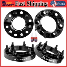 Richeer 1" 6x5.5 Hub Centric Wheel Spacers 12x1.5 for Tacoma 4Runner