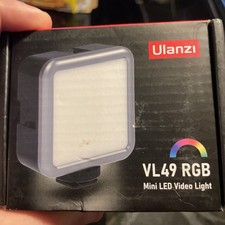 ULANZI VL49 RGB LED Video Light 360  Full Color Rechargeable Panel Lamp NEW