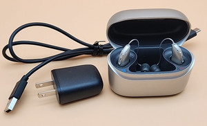 Phonak Audeo Infinio I30-R - Rechargeable-Silver Hearing Aids in Case