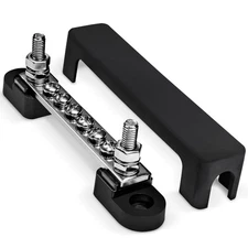 4" Ground Power Distribution Terminal Block Battery Bus Bar [Max. 300V AC/48V...