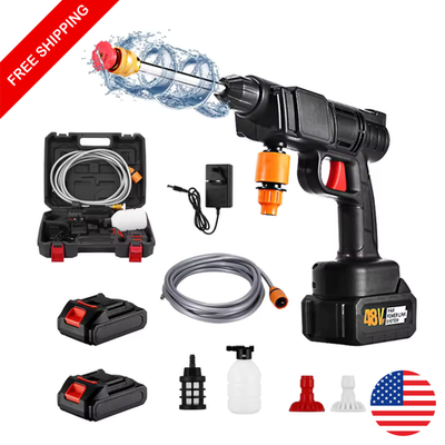 #ad #ad 48V Cordless Portable Pressure Washer 300W Car Bike 30Bar Water Gun $79.95