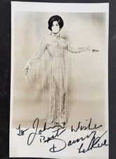 Danny La Rue, SIGNED, drag queen, pantomime star, early AUTOGRAPH, Genuine