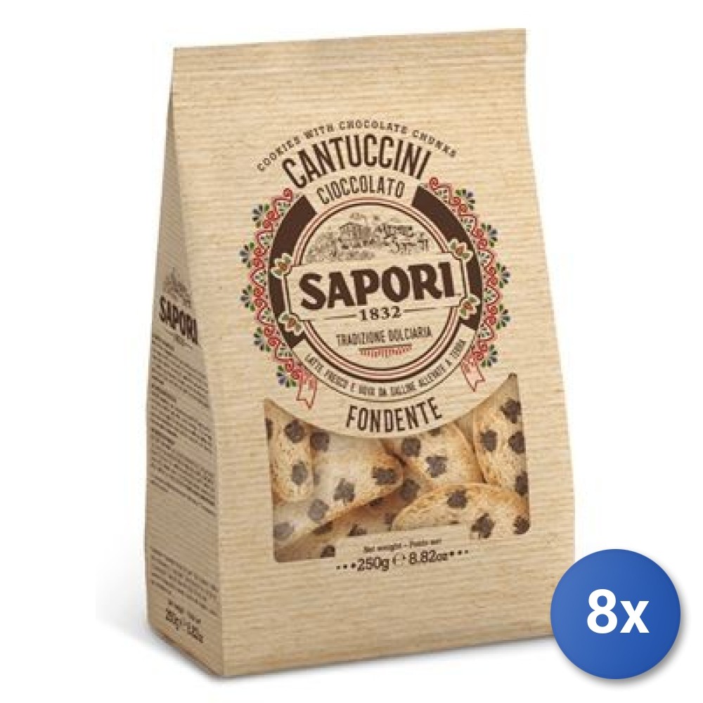 8x Multipack Sapori Toscani Biscotti Cantucci Chocolate 250 g