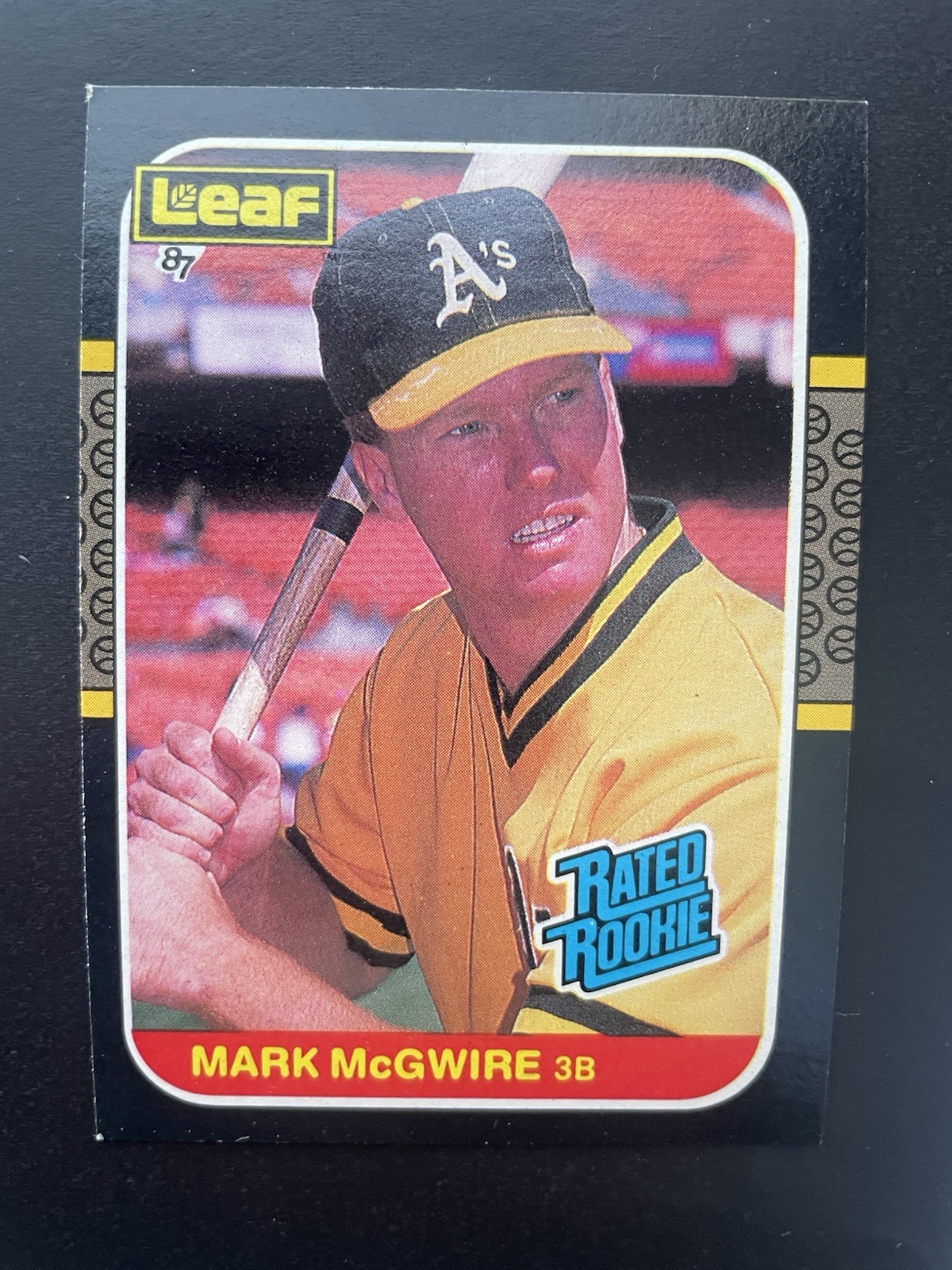 Mark McGwire 1987 Leaf Rated Rookie Card #46 - Oakland Athletics