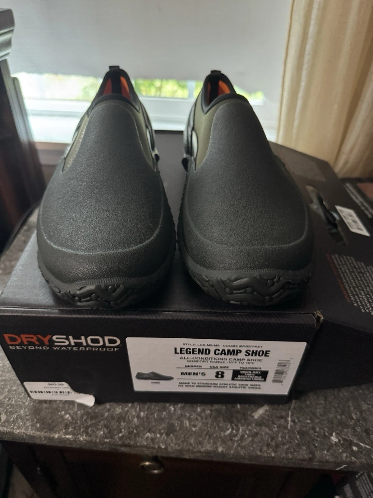 Dryshod Legend Camp Shoe Moss/Gray Waterproof Boots Men 8/Women 9 Insulated New