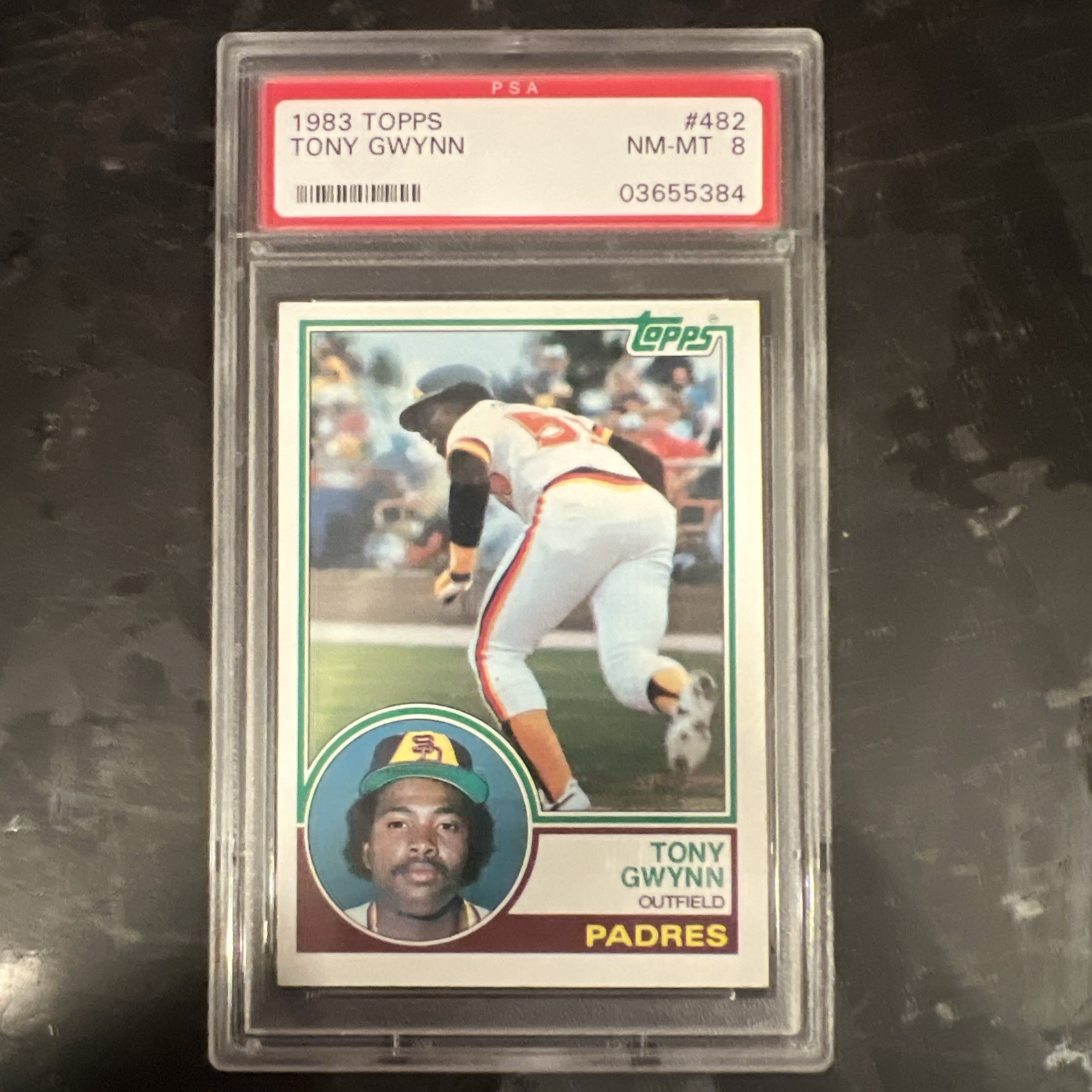1983 Topps - Tony Gwynn #482 (RC) PSA 8 PADRES HOF