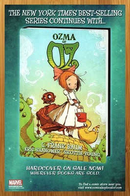 2011 Marvel Comics Ozma of Oz Print Ad/Poster Wizard Skottie Young Promo Pop Art