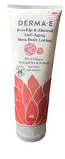 Derma E Anti-Aging Shea Body Lotion Rosehip Almond 8 oz Unisex Moisturizer