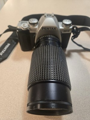 Pentax ZX-M 35mm SLR Film Camera Silver Black Manual Focus Built