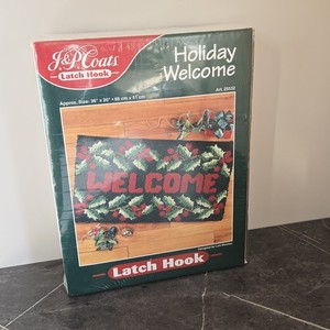Kit J&P Coats 18x32 Po Tapisserie Au Crochet – Motif Floral éventail