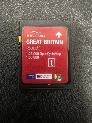 Satmap (GB South) SD Map Card, 1.25K, Open Cycle Map 1:50k OS.