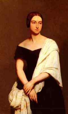 Scheffer Ary Portrait De Mme Frederick Kent A4 Druck