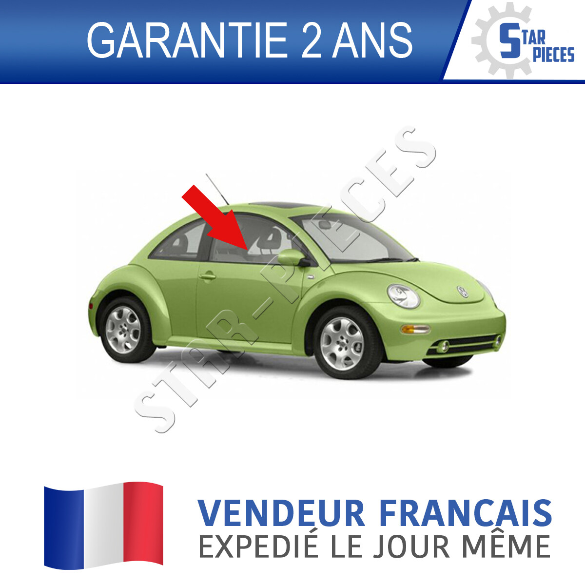 Mécanisme Lève-vitre électrique Avant Droit Pour Volkswagen New Beetle 1998-2010 - Neuf