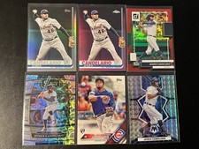 Lot of 6 Jeimer Candelario 2016 Topps RC, Topps Pink&Base, Select Scope & Mosaic