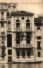 Old postcard AK VENICE Palazzo Contarini Fasan ITALY (496818)