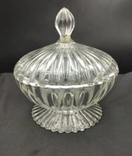 Jeanette National Clear Candy Jar & Lid