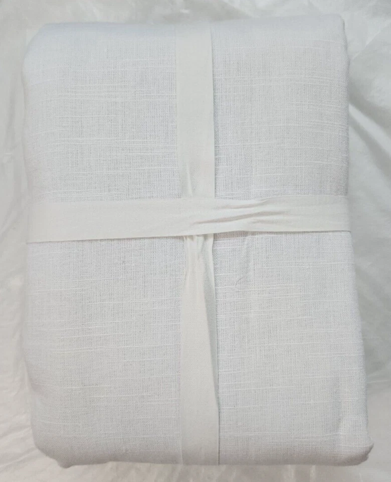 Pottery Barn 3-in-1 Pole Top Emery 1-Curtain Blackout Lining 113"x54" White - Image 2 of 2