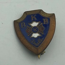 BKB Lapel Pin Fraternal Secret Society TXE Trade Union Vintage Small Older