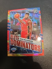 Zion Williamson Red Pulsar 2020-21 Donruss Optic  Prizm Elite Dominators #22