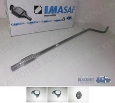 IMASAF Auspuff Mittelrohr+Flex+Anbauteile für Fiat 500+Fiat Panda 1.2 51KW