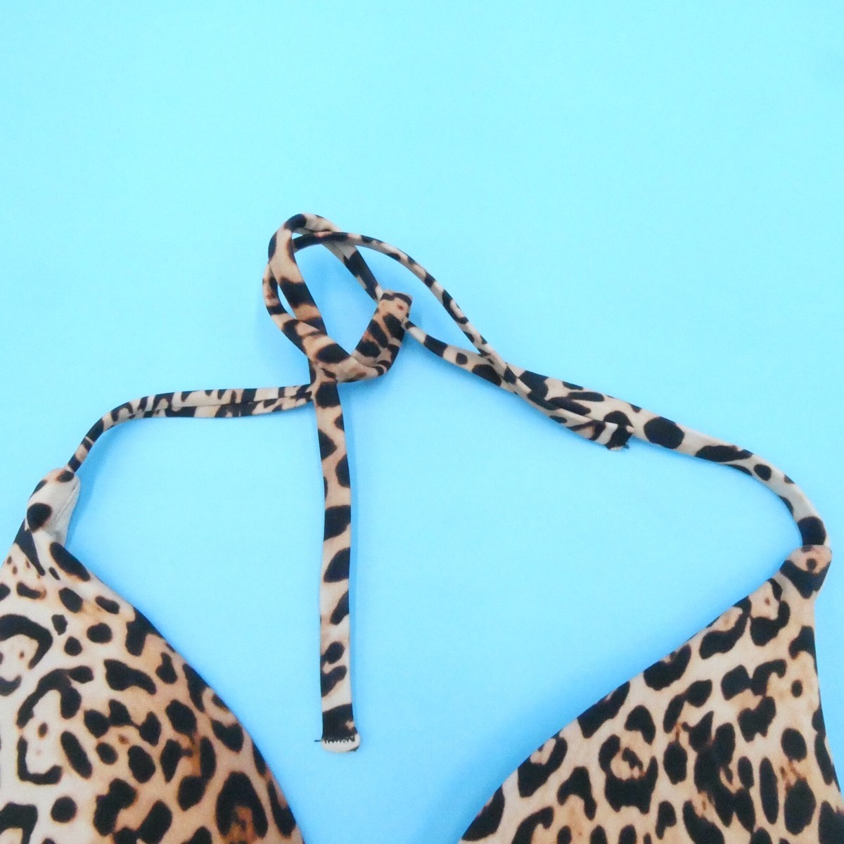 【サイズＸＳ】ビキニセット レオパード Victoria's Secret Victorias Secret XS Leopard Print Halter Padded Triangle