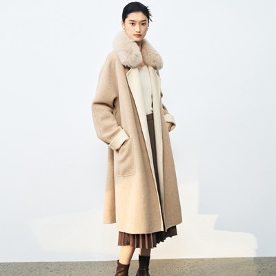 Black Plus Size Long Woolen Jacket Extra Long Chester Coat