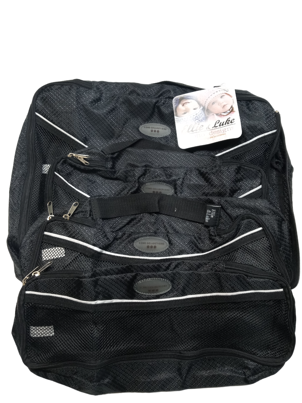 Soho Designs Diaper Bag Baby Pack 4 Piece Packing Travel Organizer