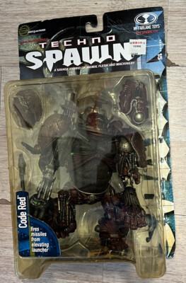 1999 McFarlane Toys Techno Spawn Series 15 CODE RED 7'' Action Figure - BRAND NEW