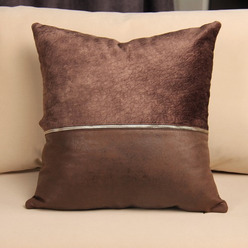 PU Kissenbezug mit Luxus Golden Kette Design 18x18'' (45x45cm) - Hotel/Zuhause - Bild 4 von 11