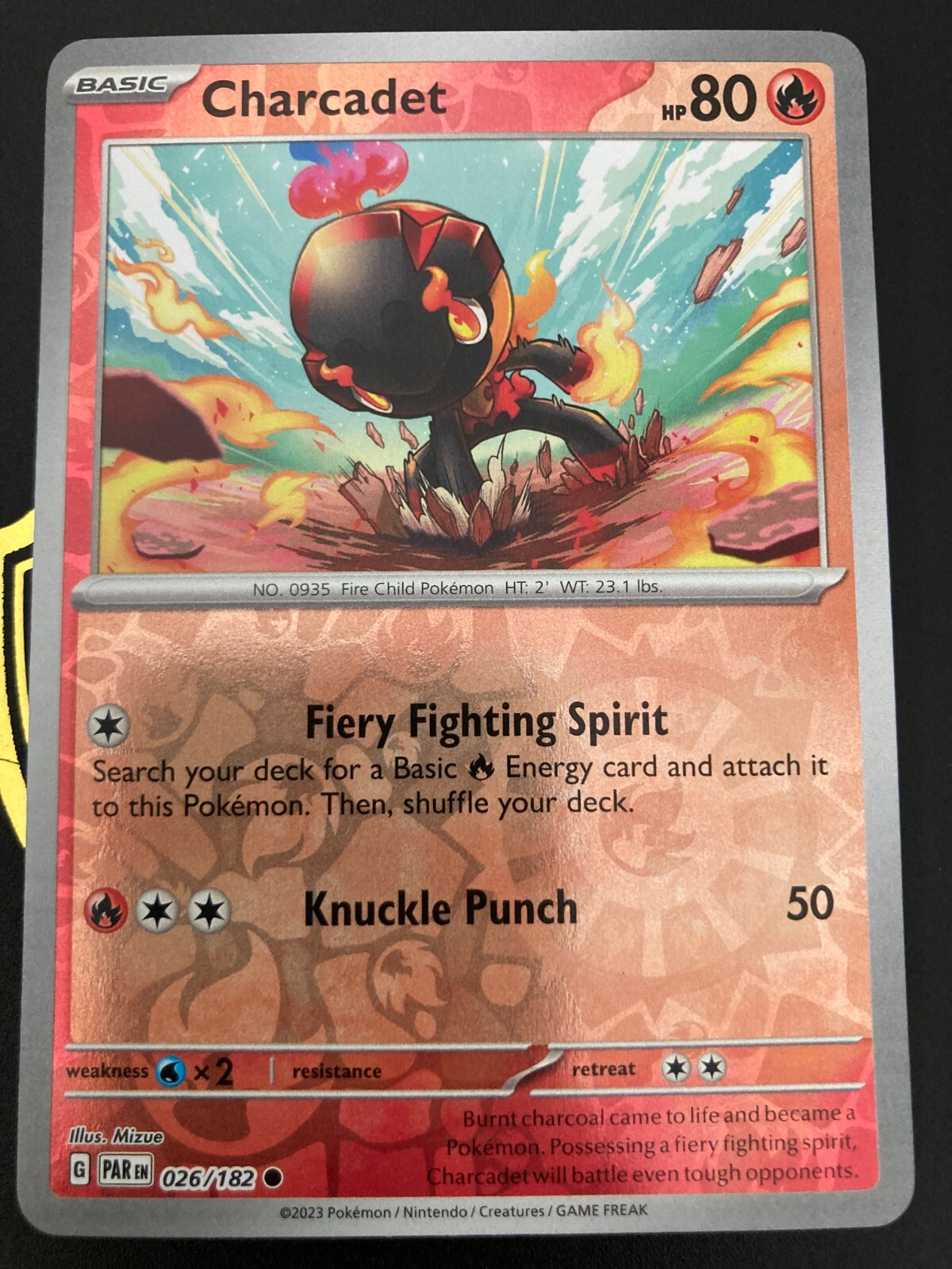 Charcadet 026/182 Pokemon Reverse Holo (2 card min buy in store)