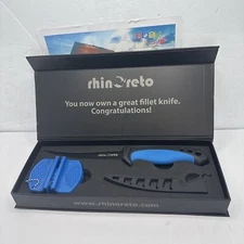 Rhinoreto Fish Fillet Knife, Sharp German Stainless Steel Blade. Fishing Knif...
