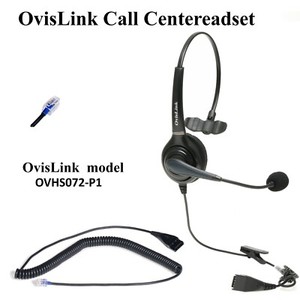OvisLink Call Center Headset w/ RJ9 cord for Avaya Nortel Polycom Yealink & more