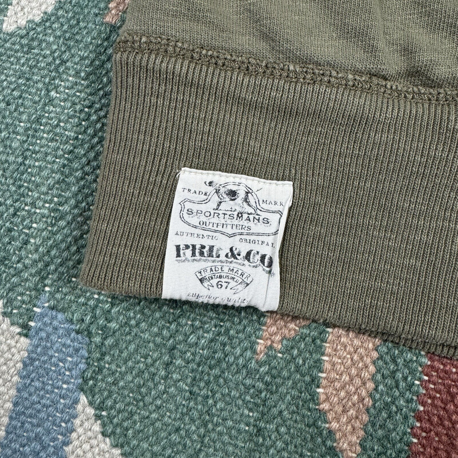 Polo Ralph Lauren felpa girocollo pony piccola foderata termica verde XL