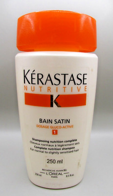 Kerastase Nutritive Bain Satin 1 Shampoo for Normal/Sensitised Hair 8.5 fl oz