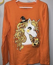 The Children  s Place Halloween Unicorn Long sleeve tee-Worn Once-Size 7/8