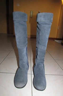 Bottes cavalières OXYLANE transformables bottines en daim T38 - Photo 1/4