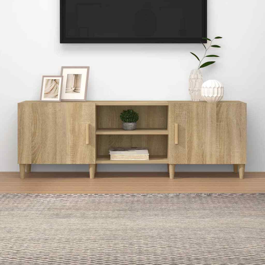 vidaXL TV Cabinet Sonoma Oak 150x30x50 cm Engineered Wood