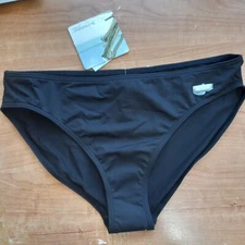 New! SUNSEEKER Australia Women's Black Swim Bikini Bottom Size 6