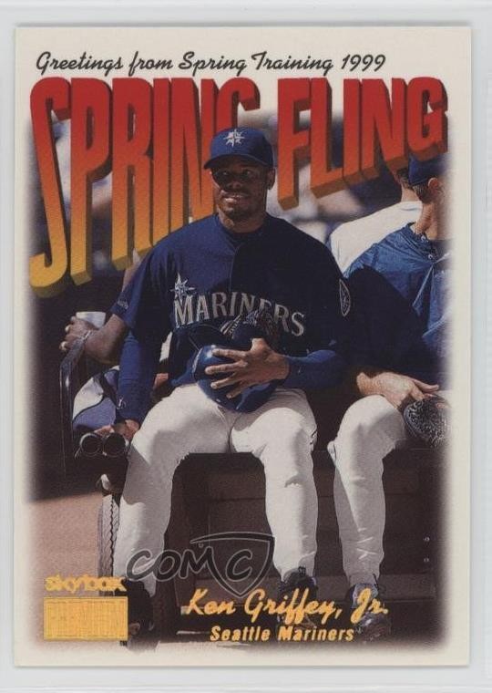 1999 Skybox Premium Spring Fling Ken Griffey Jr #287 HOF tw0