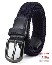 Braided Boys Belt, 1" Stretch Youth Baseball Belt, For Golf And Casual Wear