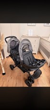 Graco Stadium Duo Tandem Twin Seat Buggy Stroller Pushchair - Black / Grey.
