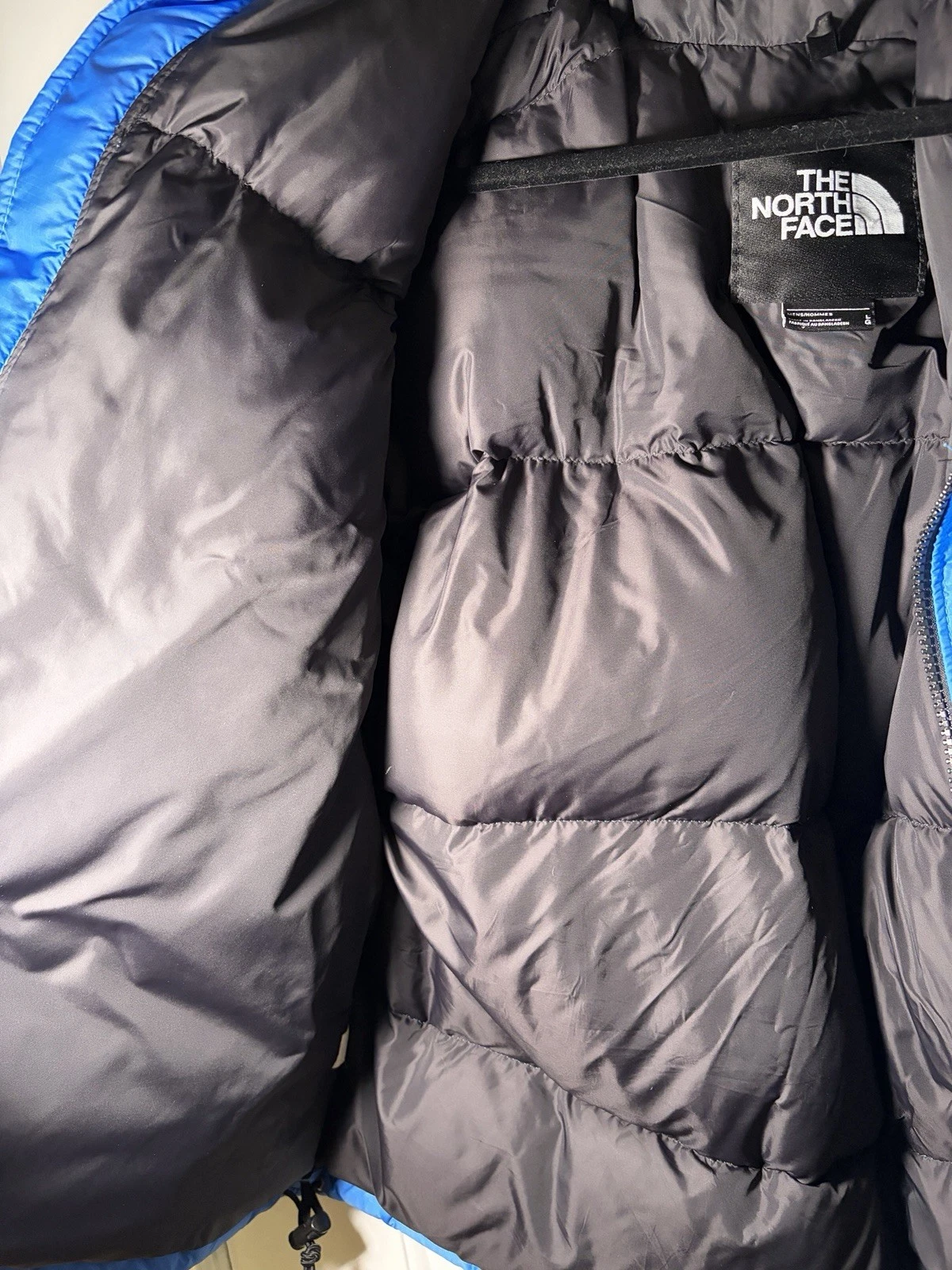 The North Face Men’s 1996 Retro Nuptse 700 Down Puffer Jacket Blue Black L image 4