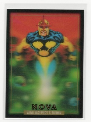2024 Marvel Masterpieces  92 Platinum #68 Nova Lenticular
