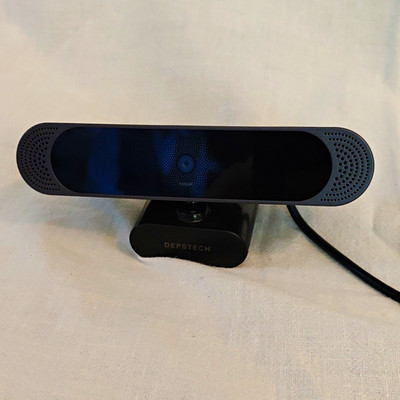 DEPSTECH DW11 1080P USB 2.0 Webcam 30fps Built-In Mic Clip-On, Black