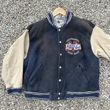 Vintage Avirex Leather Varsity Jacket GRAIL amazing Condition Size Men’s XL