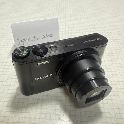 SONY Cyber Shot DSC-WX300 Black Digital Camera 20x Zoom 18.2MP Japanese Exc+++