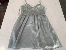 Express Lace Slip Mini Dress Sea Foam New With Tags Large