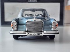 1:18 Norev Mercedes Benz 280SE W108 1968 Light Blue Metallic Diecast